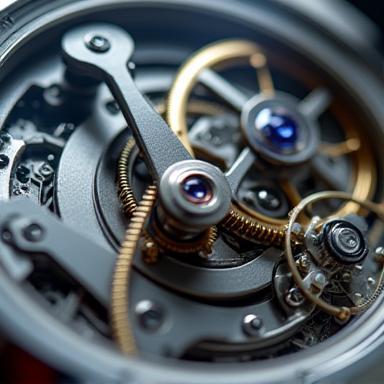 Close-up of automatic movement rotor